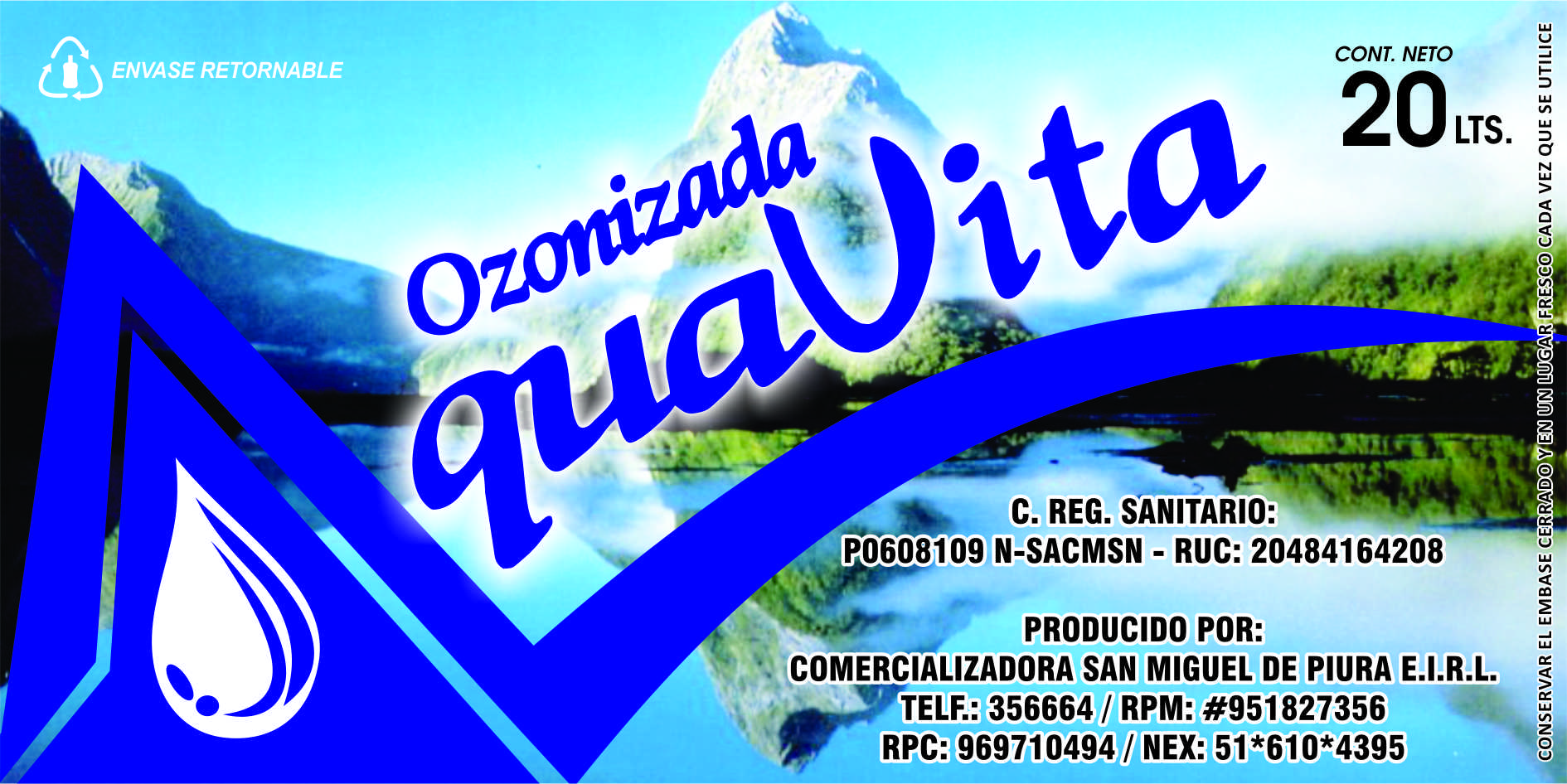Agua de Mesa Aquavita Ozonizada logo
