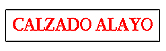 Calzado Alayo