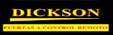 Dickson Puertas a Control Remoto