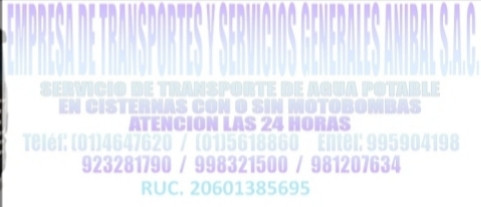 EMPRESA DE TRANSPORTES Y SERVICIOS GENERALES ANIBAL SAC