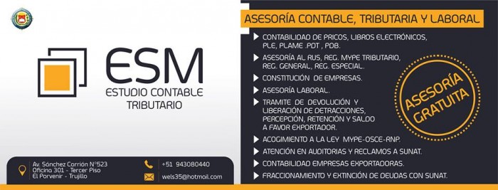 ESTUDIO CONTABLE TRIBUTARIO ESM ASOCIADOS