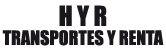 H y R Transportes y Renta logo