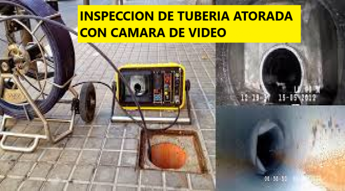 INSPECCION DE TUBERIA DE DESAGUE CON CAMARA DE VIDEO EN LIMA