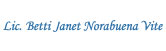 Lic. Betti Janet Norabuena Vite logo