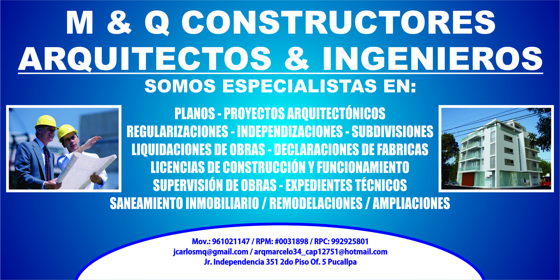 M & Q Constructores & Consultores / Arquitectos & Ingenieros
