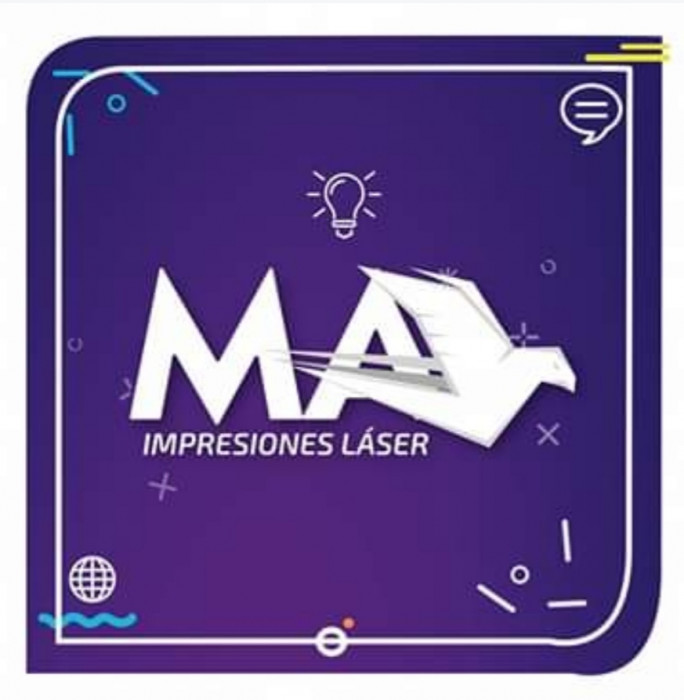 Ma impresiones laser logo
