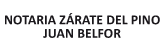 Notaría Zárate del Pino Juan Belfor logo
