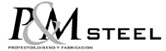 P & M Steel logo