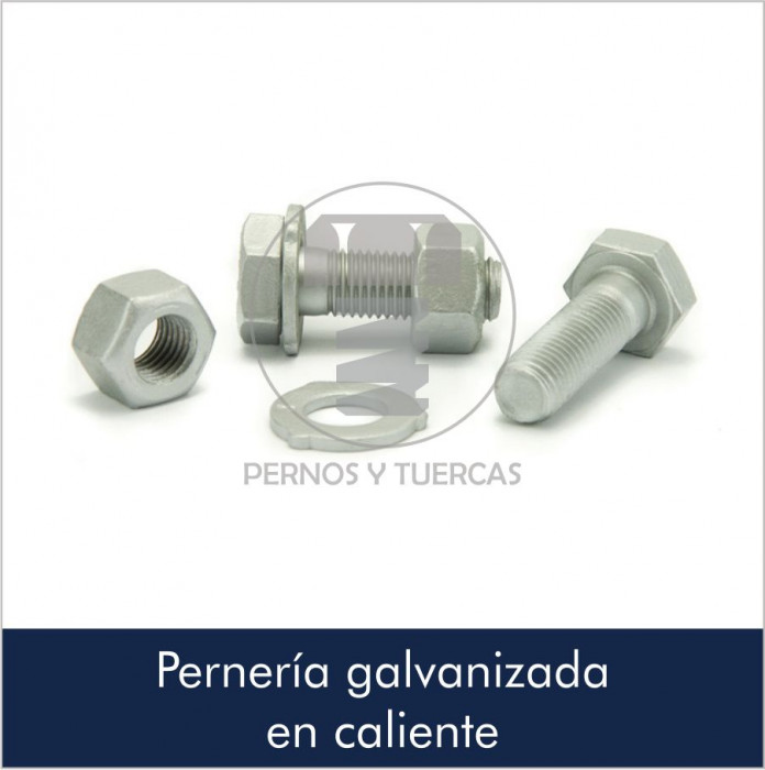 Pernos y tuercas galvanizadas logo