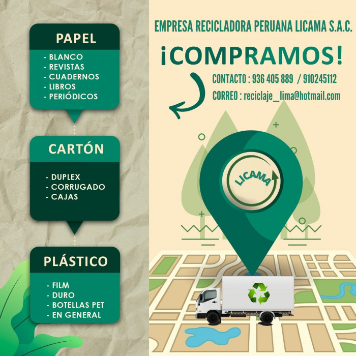 Recicladora peruana licama sac logo