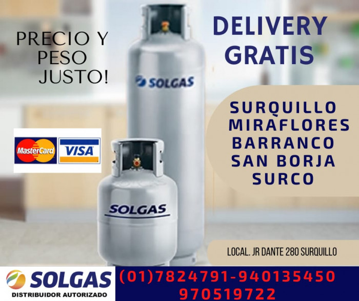 SOLGAS con Delivery logo