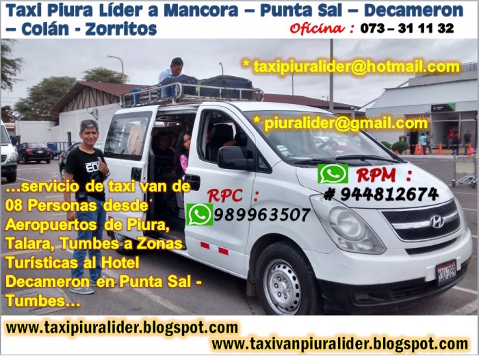 TAXI VAN PIURA LIDER