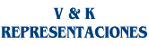 V & K Representaciones logo