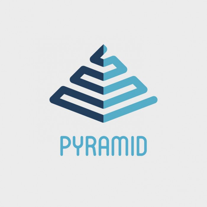 Vidriera pirámide logo